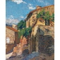 thumbnail image 2 of Henri Martin 20x24 Black Ornate Framed Double Matted Museum Art Print Titled: Houses in Collioure, 2 of 5