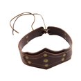 thumbnail image 3 of Tocado De Cuero Accesorios De Disfraz Medieval Para Club Carnaval Performance Marrón, 3 of 8