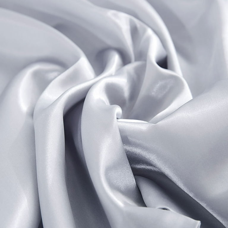 Bedsure Satin Pillowcase For Hair and Skin Silk Pillowcase 2 Pack Pillow Cases Set of 2 Slip Cooling Satin Pillow Covers White