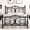 Black, variant on E-motie Metal Platform Bed Frame Twin Size with Butterfly Pattern Vintage Headboard & Footboard, Underbed Storage, White