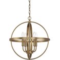 thumbnail image 2 of Capital Lighting 317541AD Elijah 4 Light 17 inch Aged Brass Pendant Ceiling Light, 2 of 2