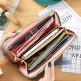thumbnail image 2 of Fashion Zipper Wallets Women's Long Purses Handbags Coin Purse Cards Holder PU Leather Billfold Wallet, 2 of 3