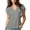 Gray07, variant on Womens Blouses Solid Notched V Neck Blouse, Ruffle Flutter Short Sleeve Casual Lightweight Shift Top Womens Tops