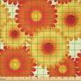 thumbnail image 2 of Ambesonne Orange Fabric by the Yard Microfiber, Gerbera Petals Graphic, 3 Yards, Orange Yellow Scarlet, 2 of 2
