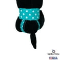 thumbnail image 5 of Barkertime White Polka Dot on Turquoise Dog Diaper Pull-up, 5 of 6