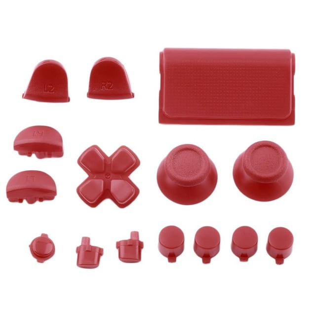Replacement Buttons Custom Mold Kit For PS4 For Playstation 4 Controller Solid Color Plastic Gamepads Spare Parts