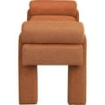 thumbnail image 4 of Meridian Furniture Stefano Cognac Fabric Bench, 4 of 32