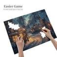thumbnail image 4 of 500 PCS Christmas Snow Scene in the Small Town - 500 Piece scenery Puzzle,Collectible Puzzle Featuring Christmas,Create a festive atmosphere,Funny Wooden jigsaw puzzles,Every Piece is Unique, 4 of 6