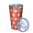 thumbnail image 2 of 16oz Tumblers Red Chicken Pattern Stainless Steel Vacuum Insulated Double Wall Travel Tumbler Cups Mug with Lid and Straw,Cleaning Brush for Coffee,Tea, 2 of 4