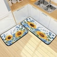 thumbnail image 7 of Coolnut Kitchen Rugs 2 Piece Waterproof Non Slip Kitchen Mat Sunflowers Kitchen Rug Set for Sink Office Kitchen Cafe, 19.7"x47.2"+19.7"x27.6" Home Decor Gifts, 7 of 7