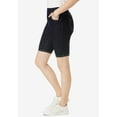 thumbnail image 3 of Jessica London Women's Plus Size Comfort Waist Stretch Denim Bermuda Short, 3 of 4