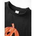thumbnail image 3 of Jaweiwi Family Matching Halloween Pajamas Set, Baby Rompers/Dog Clothes/Pumpkin Print Long Sleeve Tops and Pants Holiday Sleepwear, 3 of 6
