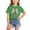 Green, variant on Girls’ Sparkle Cherry Print T-Shirt, Kids Cotton Blend Short Sleeve Casual Loose Fit Tee for Summer Everyday Wear Ages 2-14 Light Green 140
