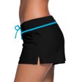 thumbnail image 2 of Labymos Women Adjustable Drawstring Swim Shorts with Brief Lining Design Ladies Swimwear Board Shorts, 2 of 7