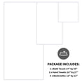 thumbnail image 4 of Juego de toallas Cosy Family de microfibra de 8 piezas para baño, color blanco, 4 of 7