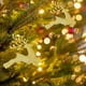 thumbnail image 1 of Colgante Dorado para Árbol de Navidad, Juego de Adornos Brillantes, Elegante Decoración Navideña, Ideal para Fiestas En Casa, para Uso En La Oficina y El Hogar, Juego de 5 Piezas, Ambiente Festivo., 1 of 7