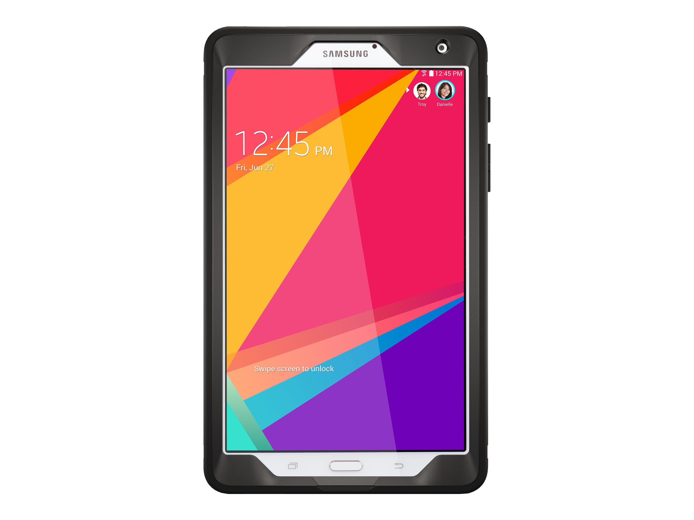 OtterBox Defender Series Samsung Galaxy Tab S (8.4 in) - Protective case for tablet - polycarbonate, synthetic rubber - black - for Samsung Galaxy Tab S (8.4 in) - image 3 of 4