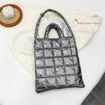 thumbnail image 4 of Bolso de algodón para mujer de otoño e invierno, bolsos de un solo hombro de Color, bolso mensajero de gran capacidad, 4 of 7