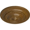 thumbnail image 3 of Ekena Millwork 13 1/4"OD x 1/2"P Classic Ceiling Medallion (Fits Canopies up to 4 1/8"), Hand-Painted Smokey Topaz Crackle, 3 of 6