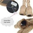 thumbnail image 3 of Hanging Light Fixture Luster Rope Hemp Industrial Ceiling Light for Home Living Room Balcony Restaurant (120CM), 3 of 7