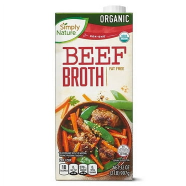 Organic Beef Broth, 32 oz- Pack of 5
