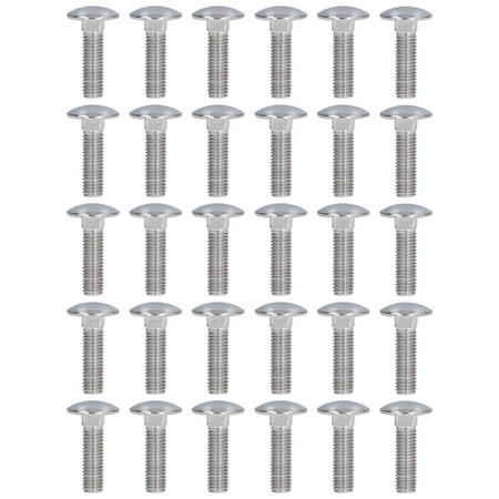 

Round Domed Carriage A2-70 Stainless Steel High Strength Various Sizes 30Pcs Durable For Industrial Machinery M10x35