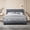 Light Gray, variant on Alexent Full Size Upholstered Bed Frame, Beige Velvet, Adjustable Headboard 35-39", Metal & Solid Wood
