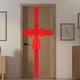 thumbnail image 2 of Lazo para puerta de entrada, lazo para puerta de armario, lazo para puerta de Navidad, decoración para puerta, regalos, lazo para corona de Navidad, 2 of 8