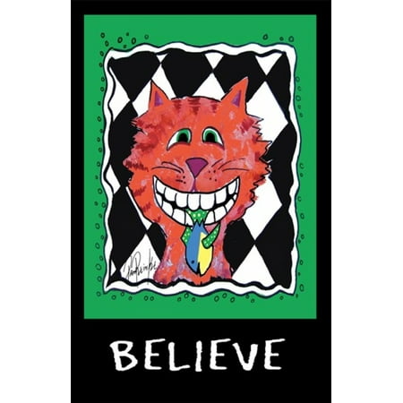 Believe Cat Poster Print By Pam Reinke 11 X 17 Believe Cat Poster Print By Pam Reinke 11 X 17