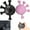 Black+Pink, variant on Seloniax Strength Ball, Forearm Strengthener Grip Strengthtrainer, Finger Exerciser & Hand Strengthener, Adjustable Silicone Grip Strength Trainer, Arm Builder Forearm Strengthene Power Ball