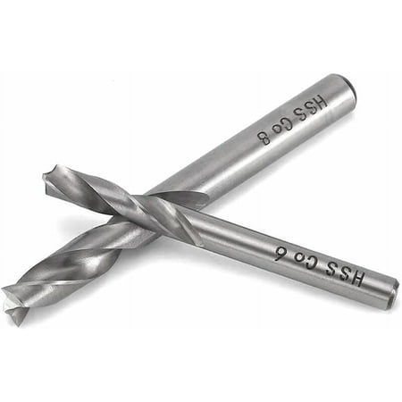 HSS Co Cobalt Straight Shank Electric Twist Drill Bit Diamond Cutting Bits Spot Weld Drill Bit Set for Wide Use in Auto Restoration Premium Material Pointed Guide Tip (2PCS)