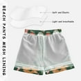 thumbnail image 3 of FORMRS Boys Swim Trunks Quick Dry Mesh Liner Boardshorts Sizes XS-XL, Brown Christmas Gingerbread, 3 of 7