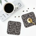 thumbnail image 4 of Kdxio Hand Drawn Snake Funny Coasters,4 Pcs Leather Coasters,Housewarming Gifts,Protect Furniture from Water Marks Scratch and Damage, 4 of 8