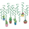 Beistle 53484 17.5 to 33.5 in. Cactus Whirls - Pack of 6