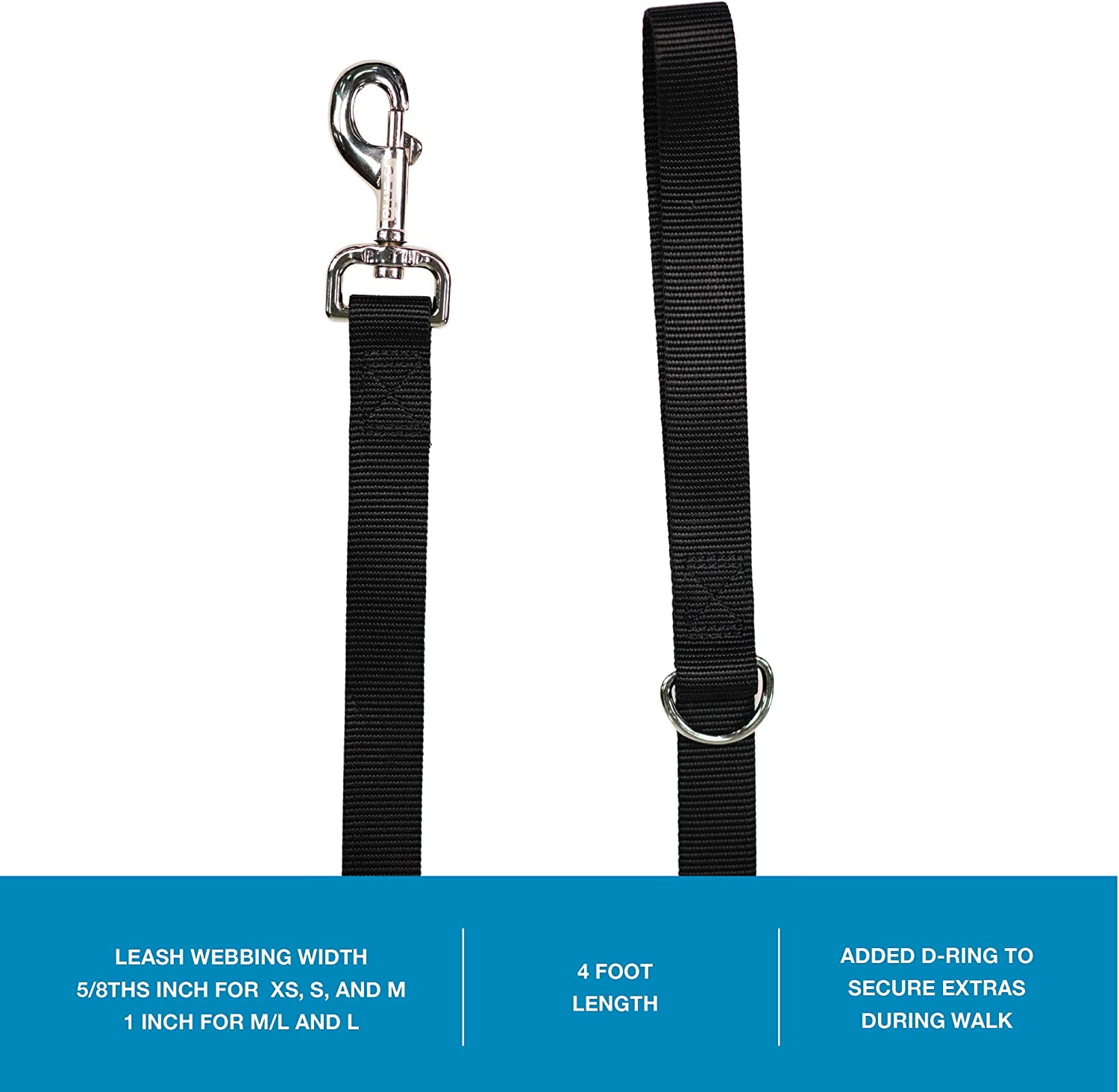 Blue-9 Pet Products No-Pull Balance Harness and Loose Leash Walking Set Dogs, Made in The USA, Blue, Small