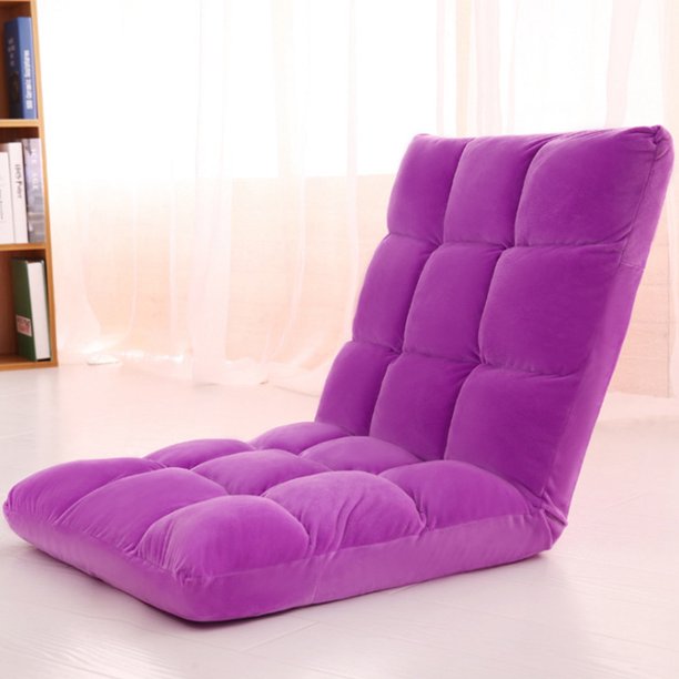 43x21x5.5" 6-Position Adjustable Memory Foam Floor Chair Folding Lazy
