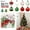 Assorted Colors - 50Pcs, variant on Lksixu 24Pcs Christmas Tree Hanging Ornaments, Christmas Decorations for Xmas Tree, 2.36 inch Glitter Red and Green Shatterproof Christmas Tree Hanging Baubles, Christmas Pendant for Party Wedding