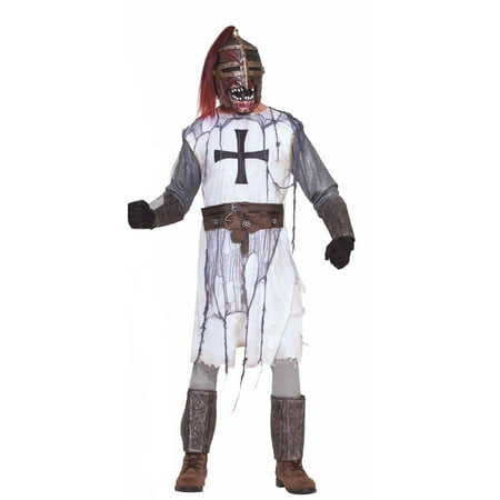 zombie knight evil mask costume adult standard