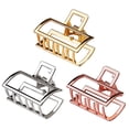 thumbnail image 1 of 3 pinzas de metal para el pelo, pinzas pequeñas para el pelo de 1,57 pulgadas, pinza para la mandíbula para mujeres y niñas, medio moño para cabello grueso (oro + plata + oro rosa) Adepaton WRMH-1105, 1 of 7