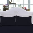 thumbnail image 2 of BedDecor 100% Egyptian Cotton 600TC 2PC Pillow Case Solid Navy Blue King, 2 of 4