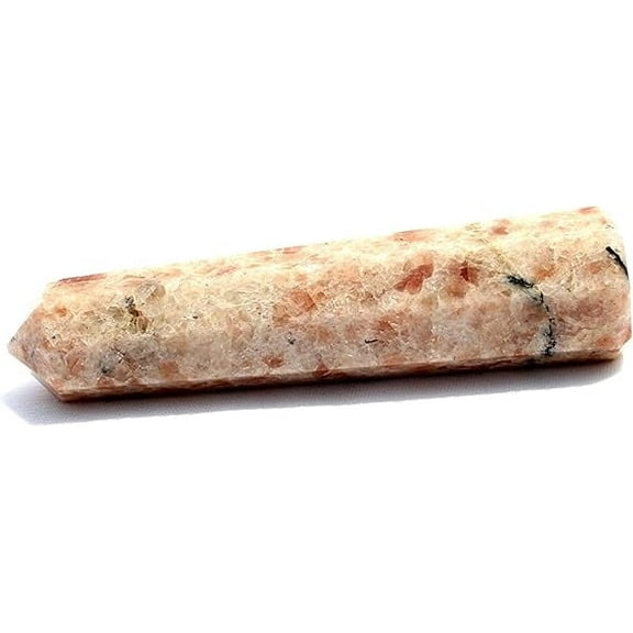 Genuine Sunstone Obelisk Tower Jumbo 8 Facet Aura Rock Crystal Natural Polished Earth Spirit Balance Point Gemstone Spiritual Chakra Balancing