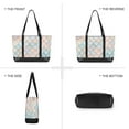 thumbnail image 6 of FORMRS Canvas Laptop Tote Bag for Women with 15.6" Computer Compartments Shoulder Handbag, Small Pink Pattern, 6 of 7