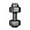 Black, variant on Dumbbell Water Bottle 16.9 fl oz Clear For Workout Hydration Portable Design For Gym, Yoga, Outdoors, Cycling,Camping,Blue