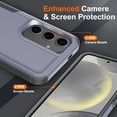 thumbnail image 5 of for Samsung Galaxy S24 Case with Tempered Glass Screen Protector & Camera Lens Protector,Heavy-Duty Tough Rugged Slim Shockproof Phone Case for Galaxy S24 (6.2", 2024)[Dark Blue], 5 of 13