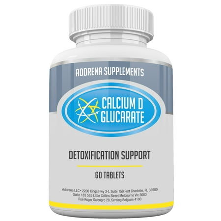 Calcium D-Glucarate 500mg- CDG for Liver Detox, Cleanse, Menopause, Estrogen Management | 60 Tablets Cal D Glucarate (Best Calcium Supplement For Menopause)