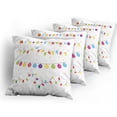 thumbnail image 5 of Ambesonne Christmas Throw Pillow Cover 4 Pack, Party of the Year, 20", Multicolor, 5 of 7