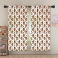 thumbnail image 5 of Blackout Kids Curtains,White Bigfoot and Footprint Pattern Childrens Insulated Curtains Set Of 2,Bedroom Essentials,Toddler Room Decor 52x63in(132x160cm), 5 of 5