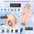 thumbnail image 4 of Mini Karaoke Machine with 2 Wireless Microphones for Kids, 4 of 5
