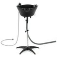 thumbnail image 3 of Artist Hand Black Shampoo Bowl Portable Salon Sink Barber Hair Washing Basin Adjustable Height with Drain, Sprinkler, Switch, 3 of 9