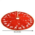 thumbnail image 4 of Xuniizn Christmas Tree Skirt Red Non-woven Fabric Tree Skirts for Xmas Decor, Party Festive Merry Christmas Decorations for Home, 4 of 10
